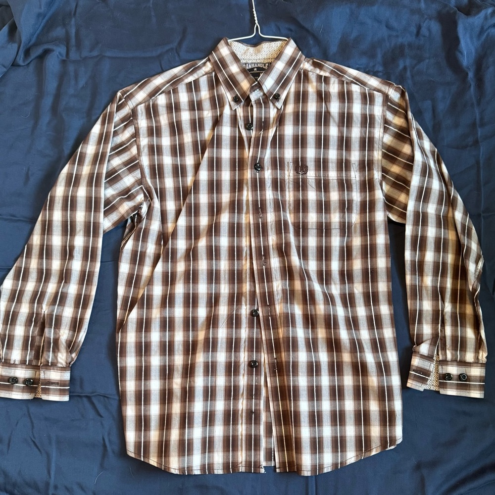 Kid’s Brown Plaid Shirt